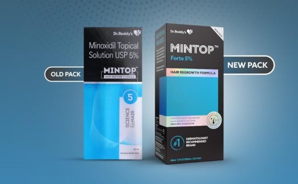 Dr. Reddy's Mintop Minoxidil Old And new