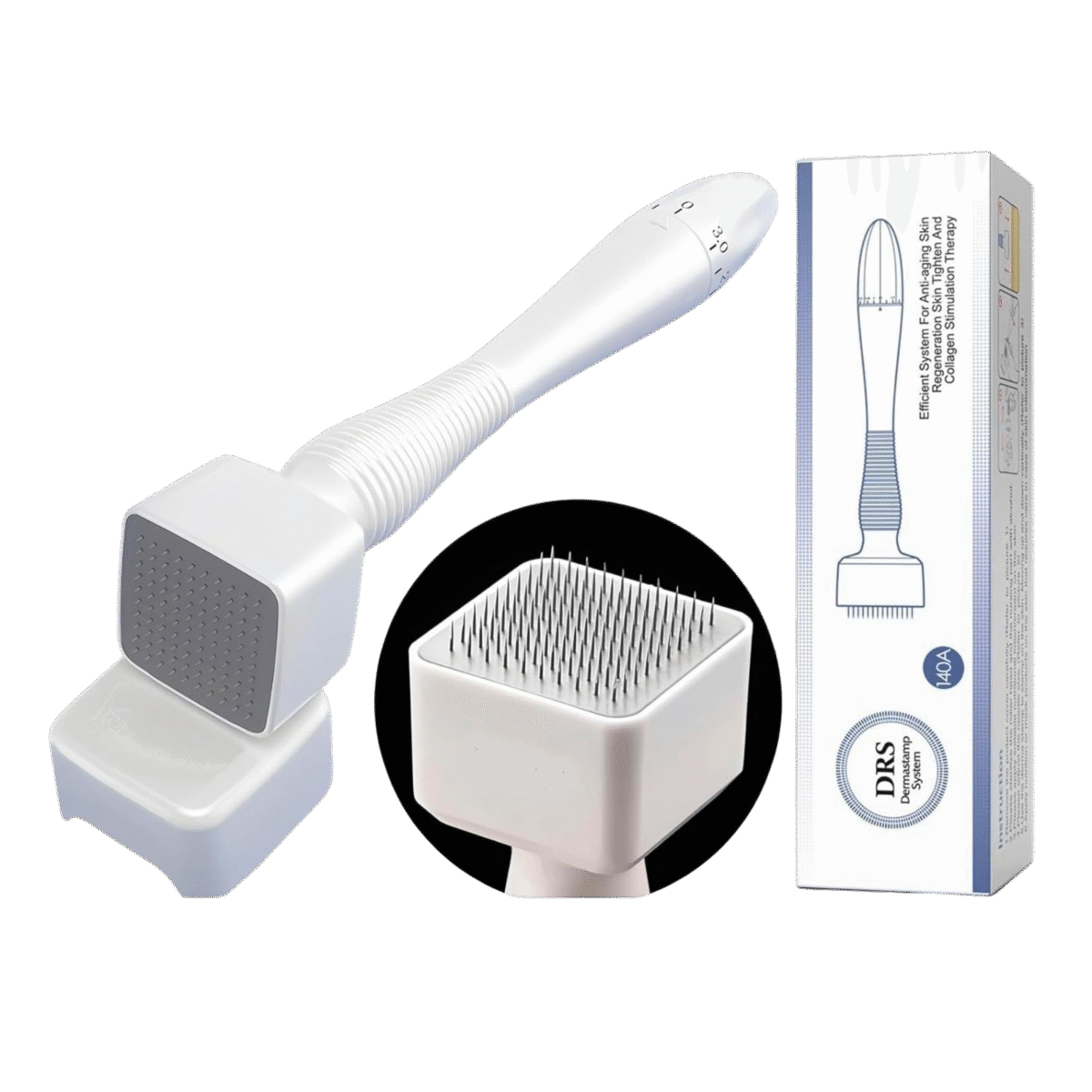 DRS Derma Stamp 140 Titanium Micro Needle - 0.2mm~3mm