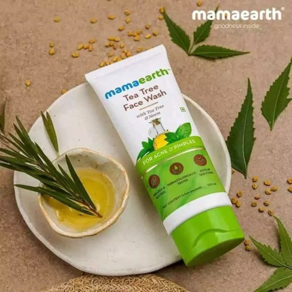 Mamaearth Tea Tree Facewash - 100ml | Acne & Pimples Bang;ladesh