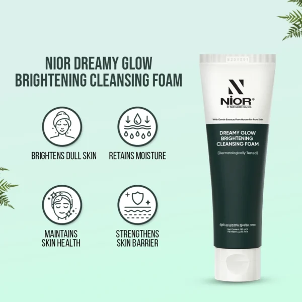 NIOR Dreamy Glow Brightening Cleansing Foam - 120ml