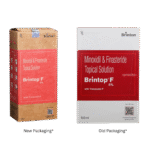 Brintop F 5% Minoxidil Old and new Packaging