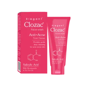 Elegant Clozac Anti Acne Facewash - 60ml