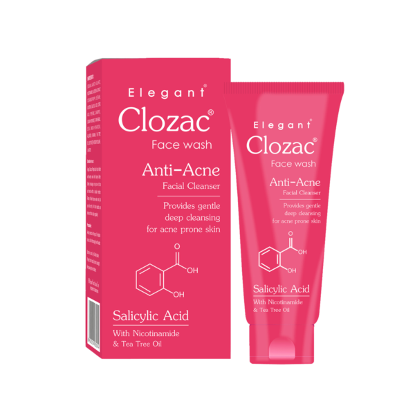 Elegant Clozac Anti Acne Facewash - 60ml