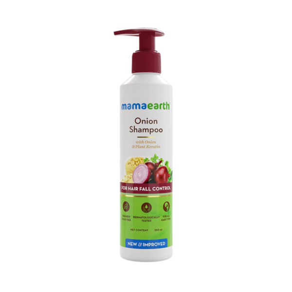 Mamaearth Onion Shampoo for Hair Fall & Loss Control - 250ml