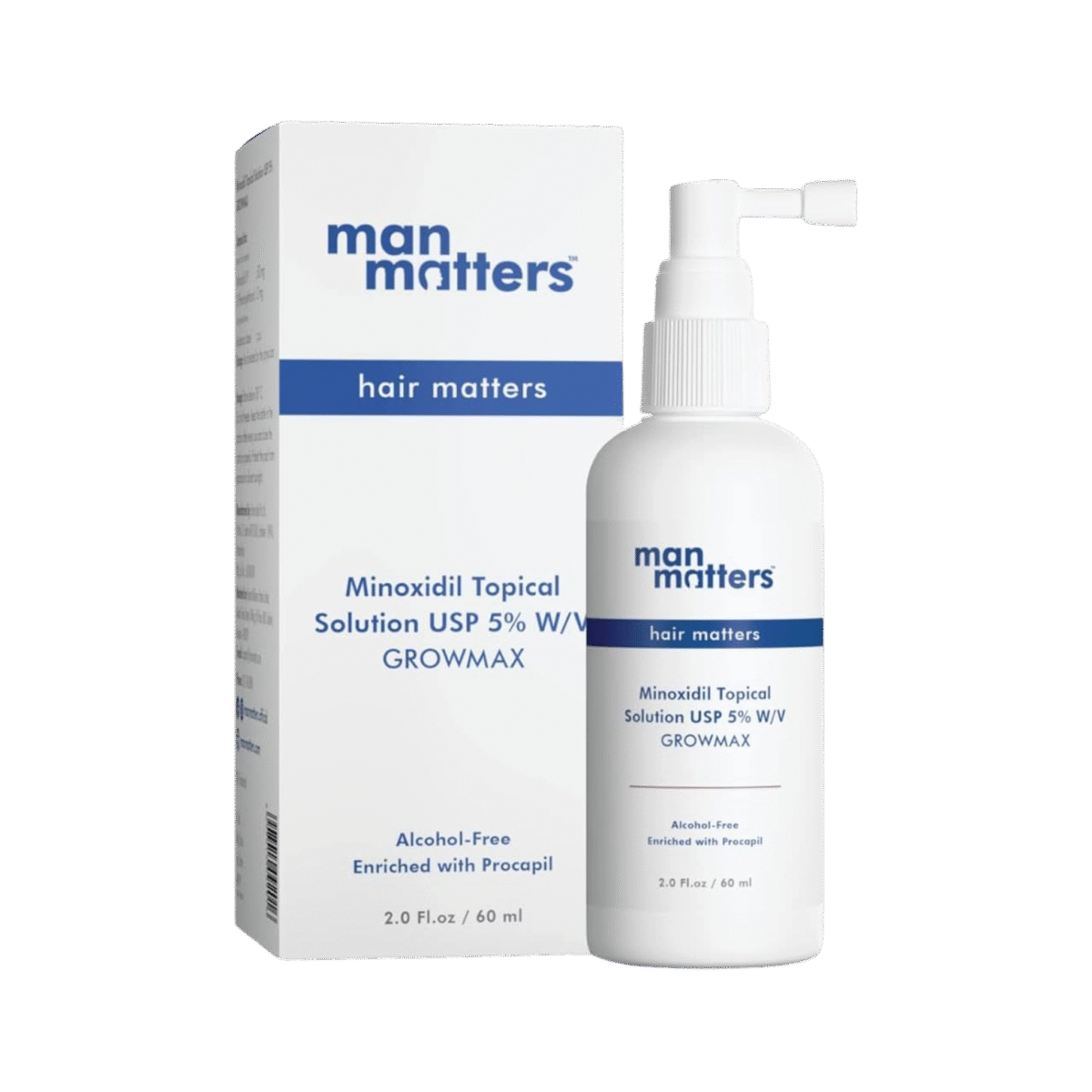 Man Matters Minoxidil Topical Solution 5% W/V Growmax - 60ml
