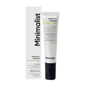 Minimalist Vitamin K+ Retinal 0.1% Under Eye Cream - 14gm
