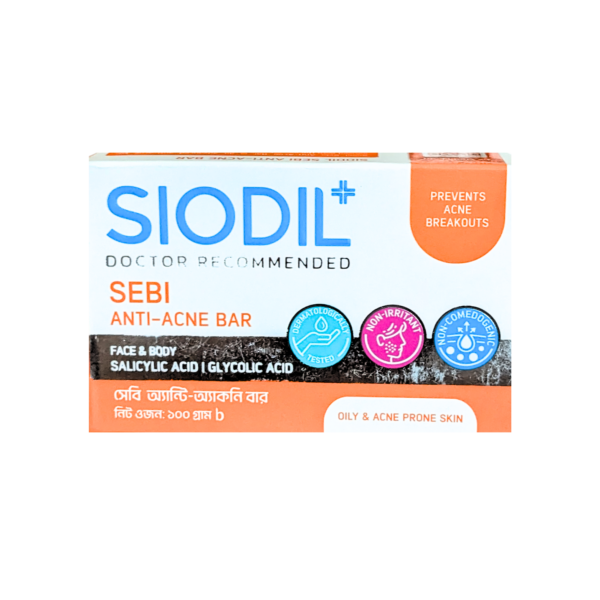 Siodil Sebi Anti Acne Bar - 100gm | Face & Body