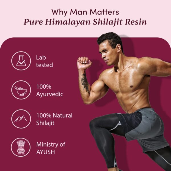 Man Matters 100% Pure Himalayan Shilajit Resin for Men