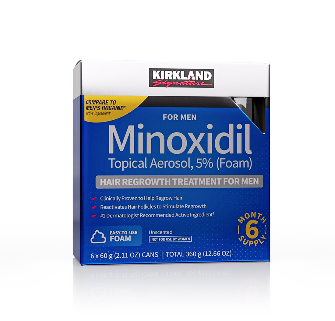 Kirkland Minoxidil 5% Topical Aerosol (Foam) – 60gm