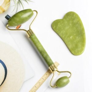 Premium Jade Roller and Gua Sha Set