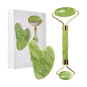 Premium Jade Roller and Gua Sha Set - Green