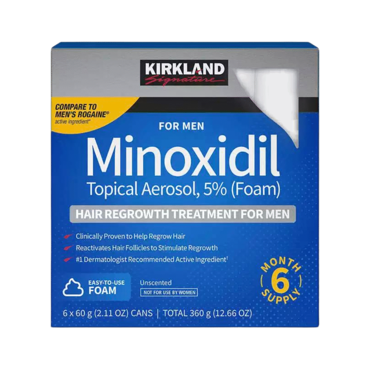 Kirkland Minoxidil 5% Topical Foam - 6Month Supply