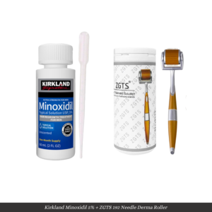 Kirkland Minoxidil 5% & ZGTS 192 Titanium Needle Derma Roller