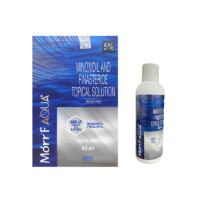 Morr F Aqua Plus 5% Minoxidil & Finasteride Topical Solution - 60ml | Alcohol Free