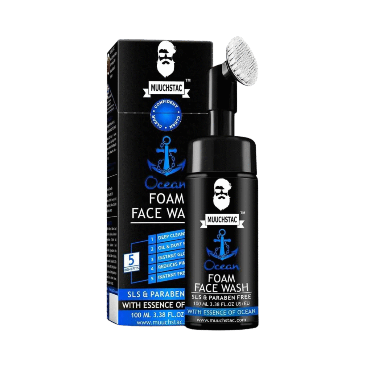 Muuchstac Ocean Foam Facewash for Men - 100ml