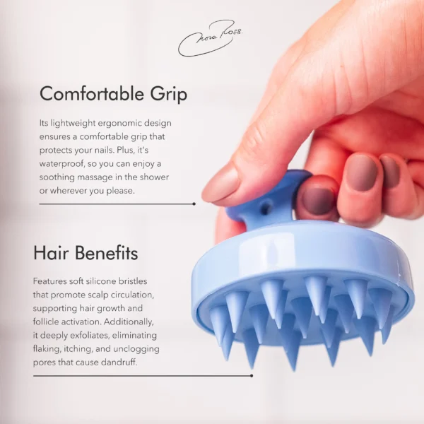 Silicone Hair Scalp Massager Brush | Remove Dandruff, Promote Hair Growth - Image 3