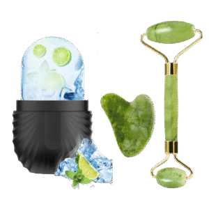 Premium Jade Roller and Gua Sha Set - Green