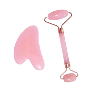 Premium Jade Roller and Gua Sha Set - Pink Crystal Skin Rollers