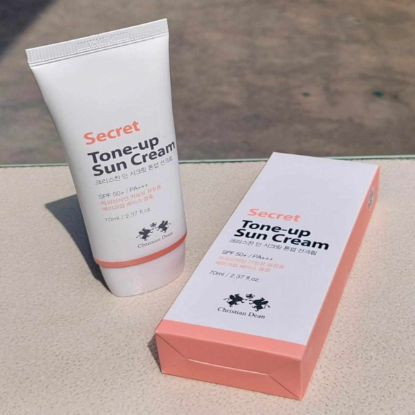 Christian Dean Secret Tone-Up Sun Cream - 70ml | SPF50+