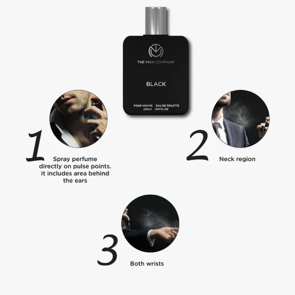 The Man Company Black EDT Perfume For Men | Premium Long Lasting Fragrance 