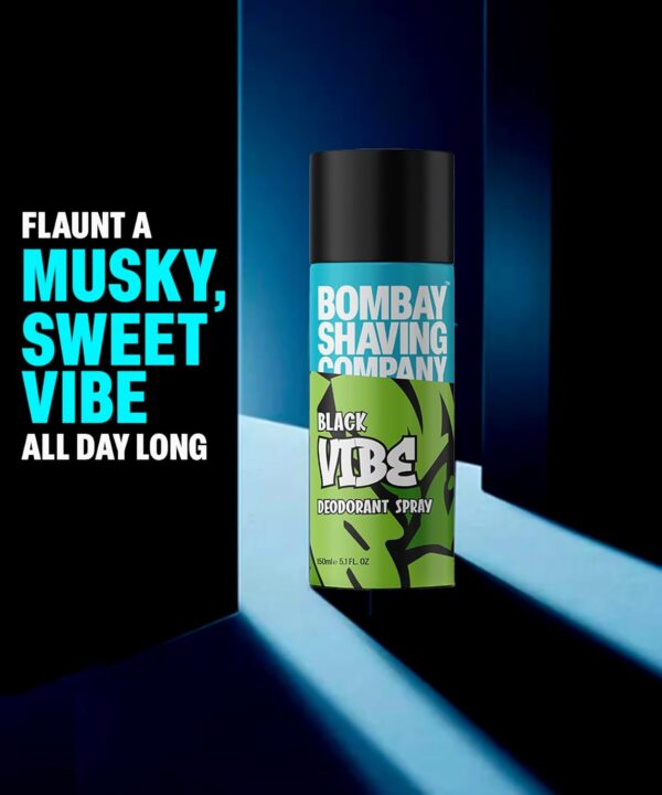 Bombay Shaving Company Body Spray for Men - 150ml | Black Vibe