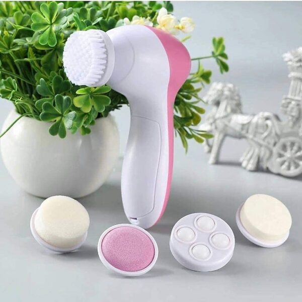 5 in 1 Facial Cleansing Brush | Facial Massager Machine