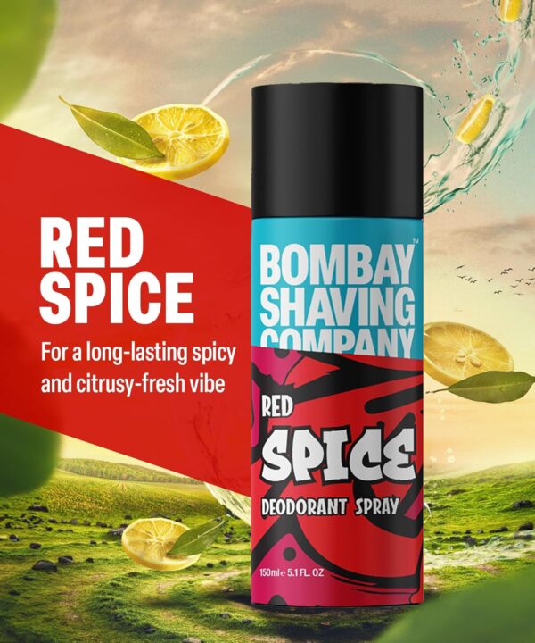 Bombay Shaving Company Body Spray for Men - 150ml | Red Spice