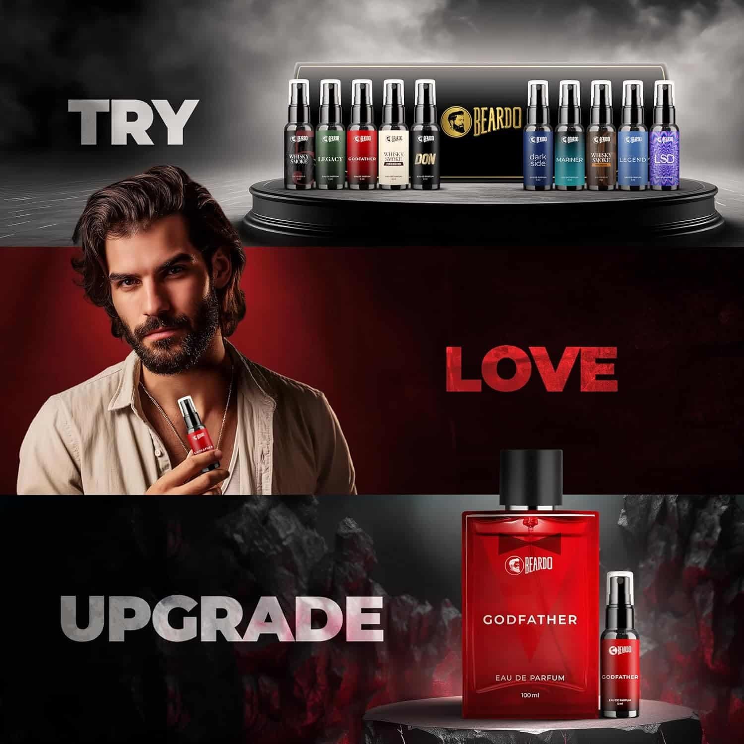 Beardo Mini Perfume Trial Kit - 10 x 5ml | EDP - Image 3