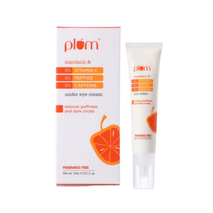 Plum 3% Vitamin C 3% Peptide & 3% Caffeine Eye Cream with Mandarin - 15g