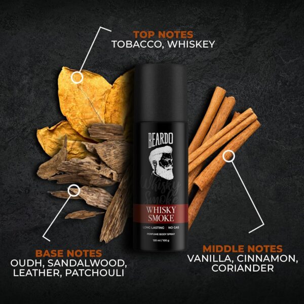 Beardo Whiskey Smoke Perfume Body Spray - 120ml