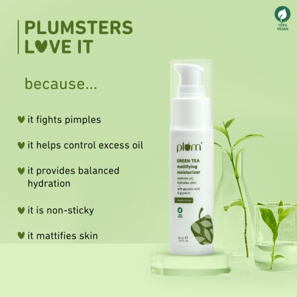 Plum Green Tea Mattifying Face Moisturizer - 50ml