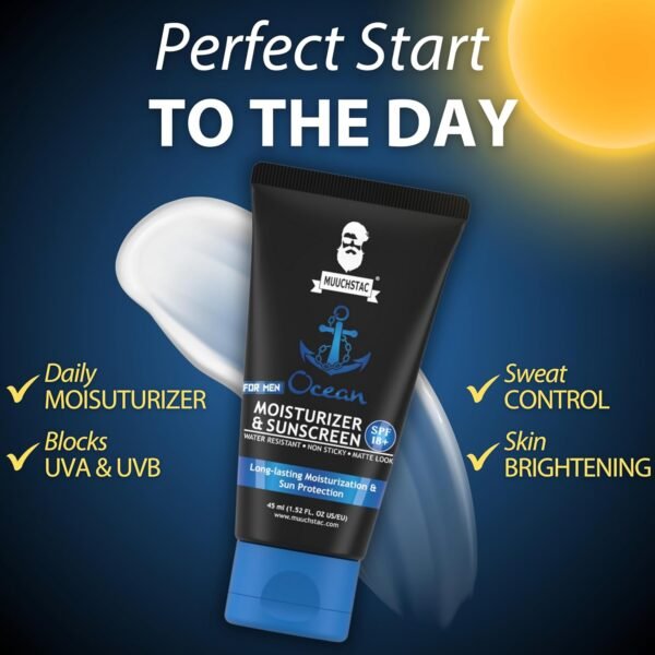 Muuchstac Ocean Moisturizer & Sunscreen - 45ml | SPF 18+