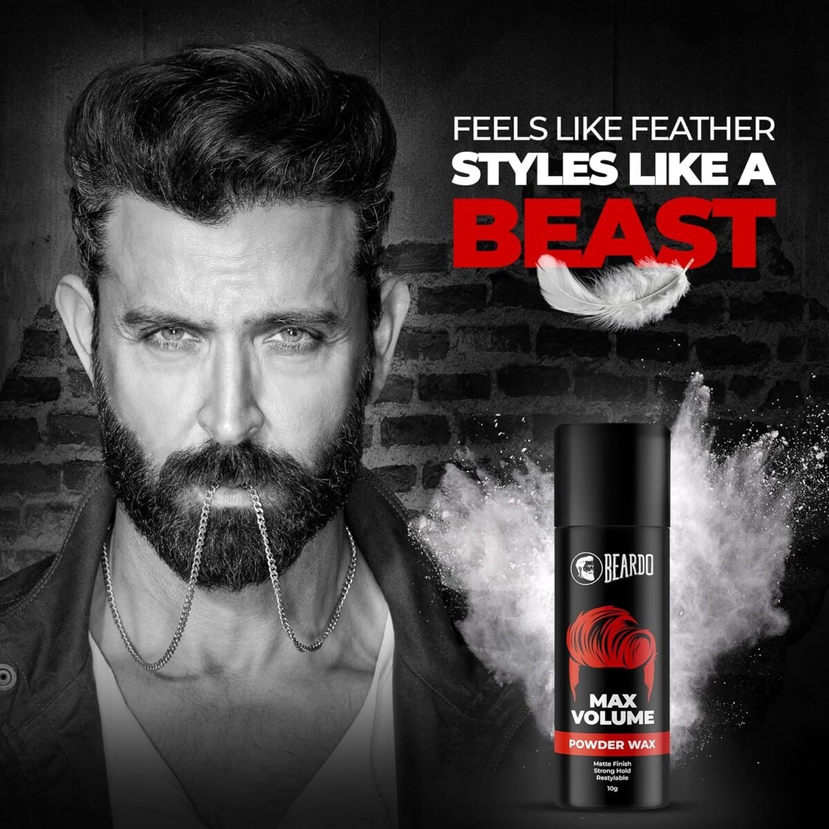 Beardo Max Volume Powder Wax - 10gm