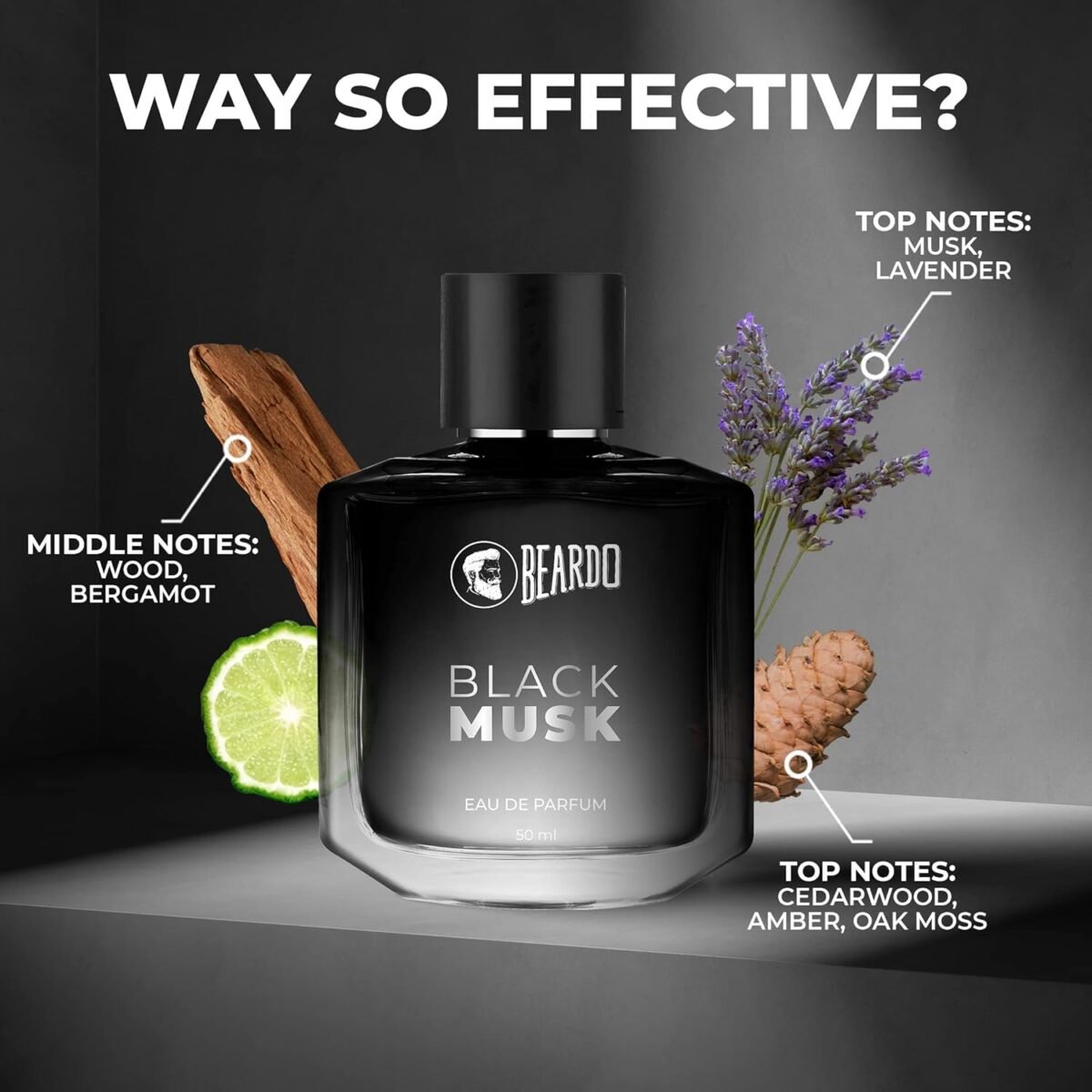 Beardo Black Musk Perfume for Men - 50ml | EDP