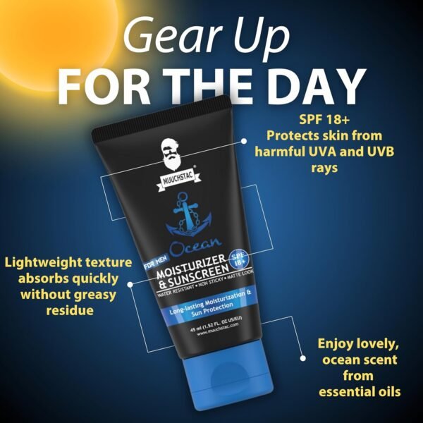 Muuchstac Ocean Moisturizer Sunscreen - 45ml | SPF 18+ - Image 3