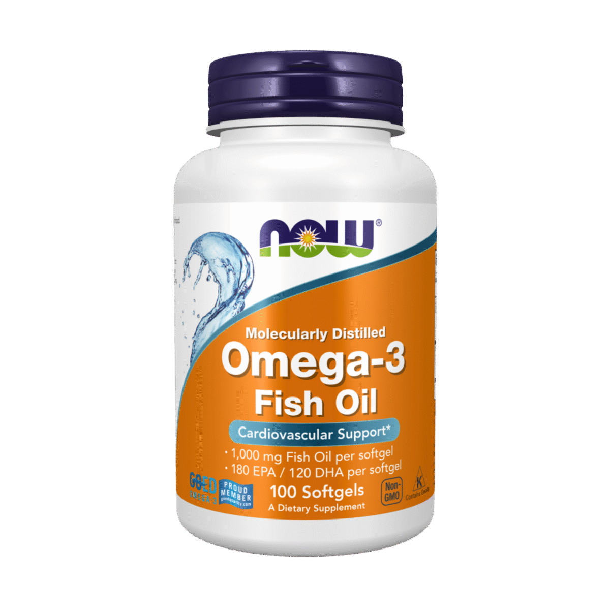 Now Omega-3 Fish Oil | Molecularly Distilled Softgel