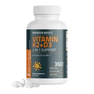 Bronson Basics Vitamin K2+D3 - 360 Tablets
