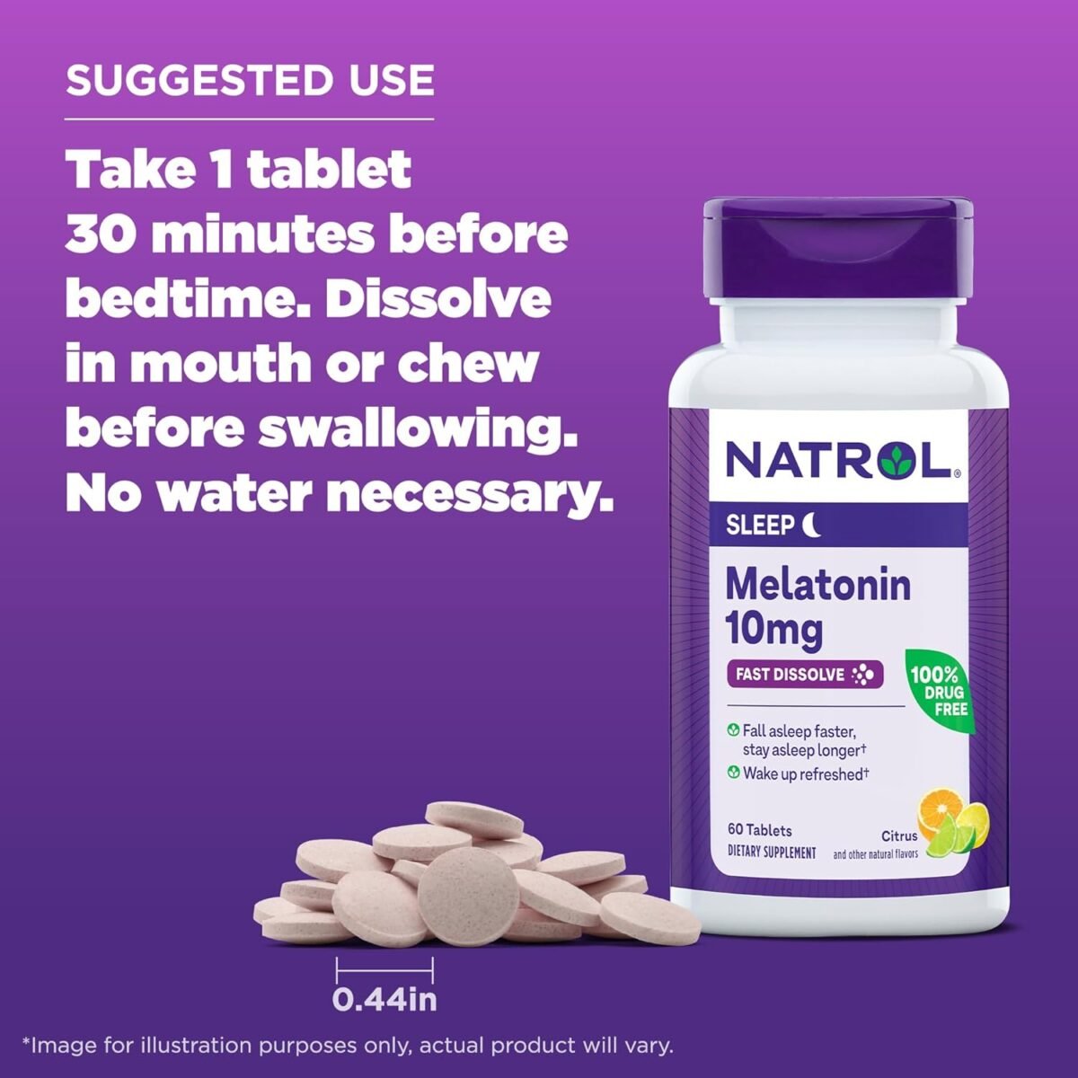 Natrol Melatonin Fast Dissolve 10mg | Sleep Support for Adults