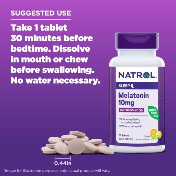 Natrol Melatonin Fast Dissolve 10mg | Sleep Support for Adults