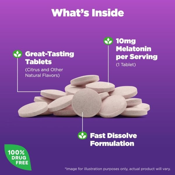 Natrol Melatonin Fast Dissolve 10mg | Sleep Support for Adults