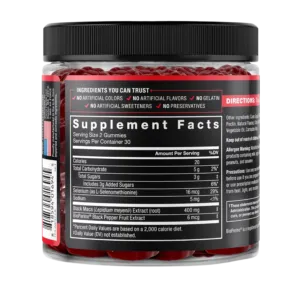 Force Factor Black Maca Gummies | Enhance Vitality in Men