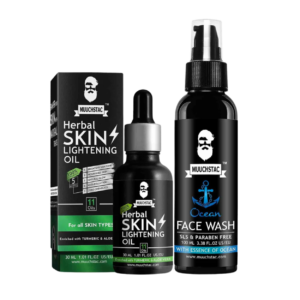Muuchstac Herbal Skin Lightening Oil + Ocean Face Wash Combo