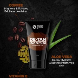 Beardo DeTan Coffee Facewash for Men | Helps to Reduce Tan & Dead Skin