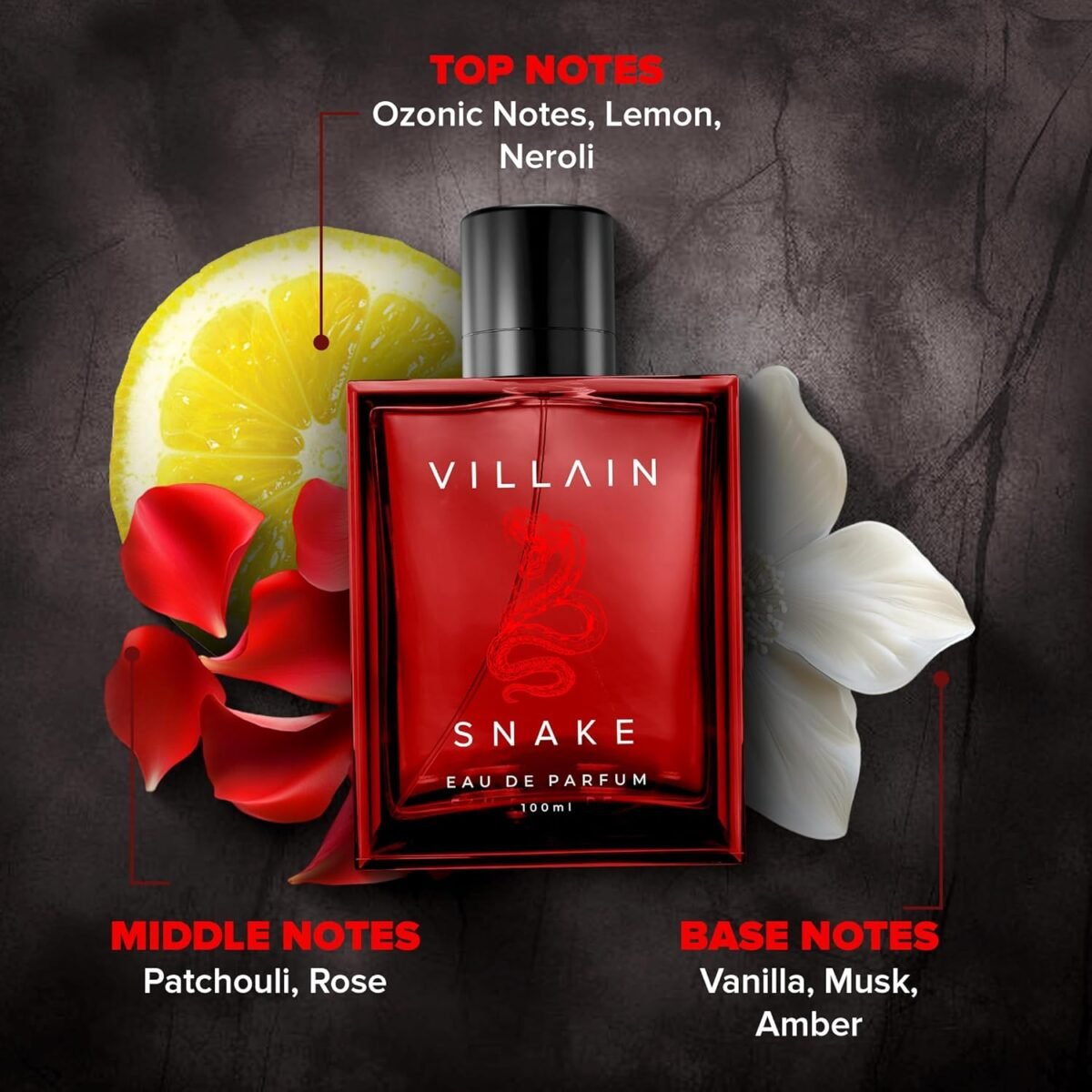 Villain Snake Luxury Perfume for Men - 100ml