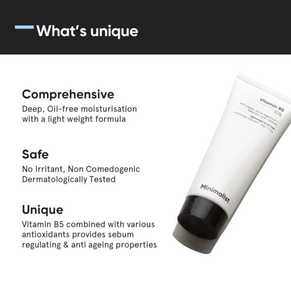Minimalist 10% Vitamin B5 Gel Face Moisturizer - 50gm - Image 3