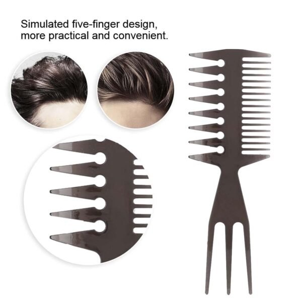 Double-Sided Tooth Combs For Men's Hair Styling Multifunction Tool