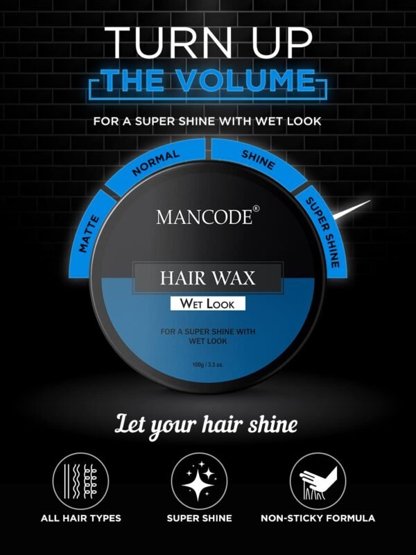 Mancode Wet Look Hair Wax 100 gm