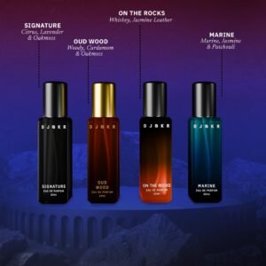 DJOKR Perfume Gift Set for Men | Signature, On The Rocks, Oud Wood, Marine