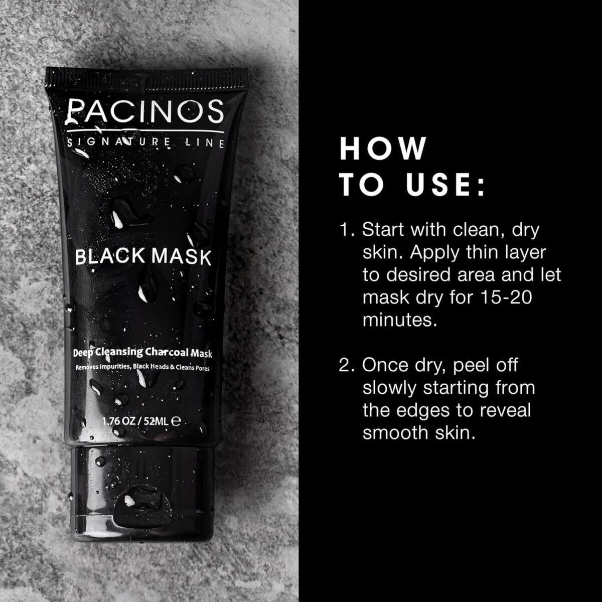 Pacinos Black Mask For Blackhead Remove - 52ml
