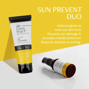 Deconstruct Gel Sunscreen + Vitamin C Serum | Best Seller Combo